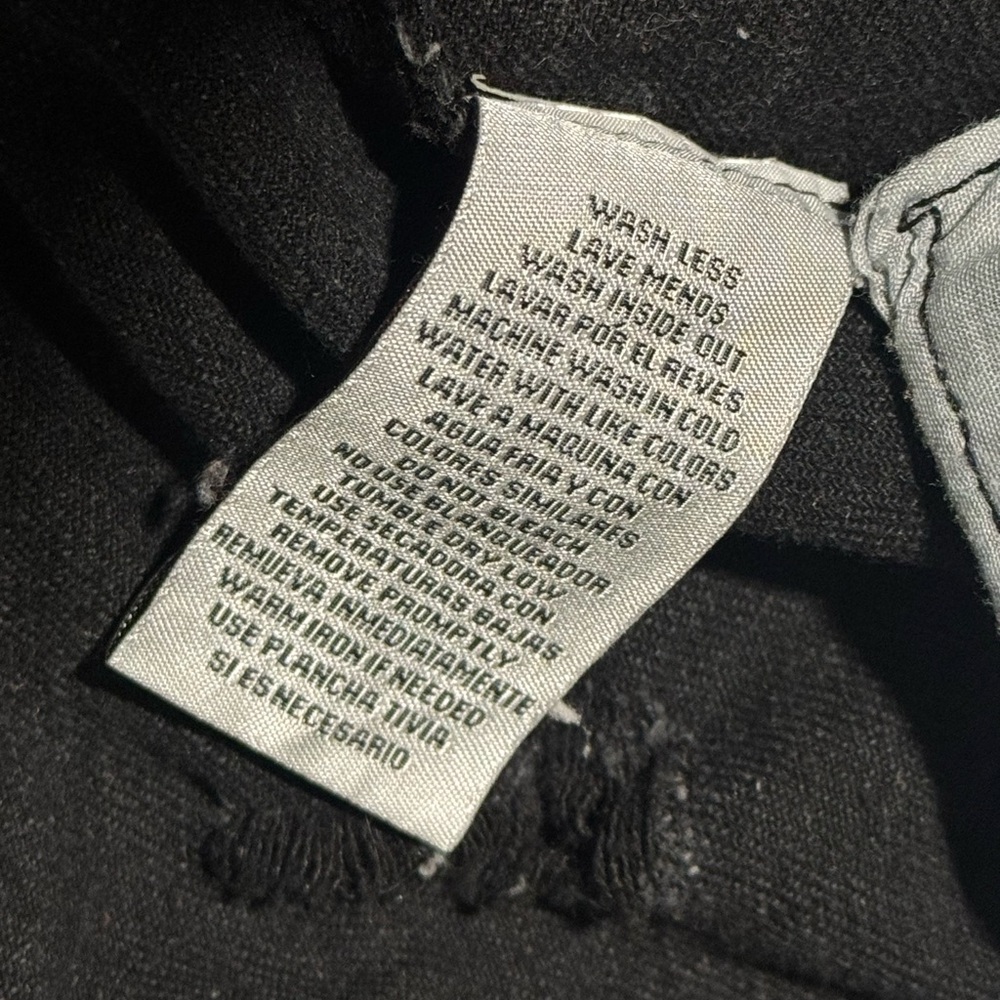 Acid Washed Charcoal Distressed Denim Grunge Jacket - Picture 7 of 8